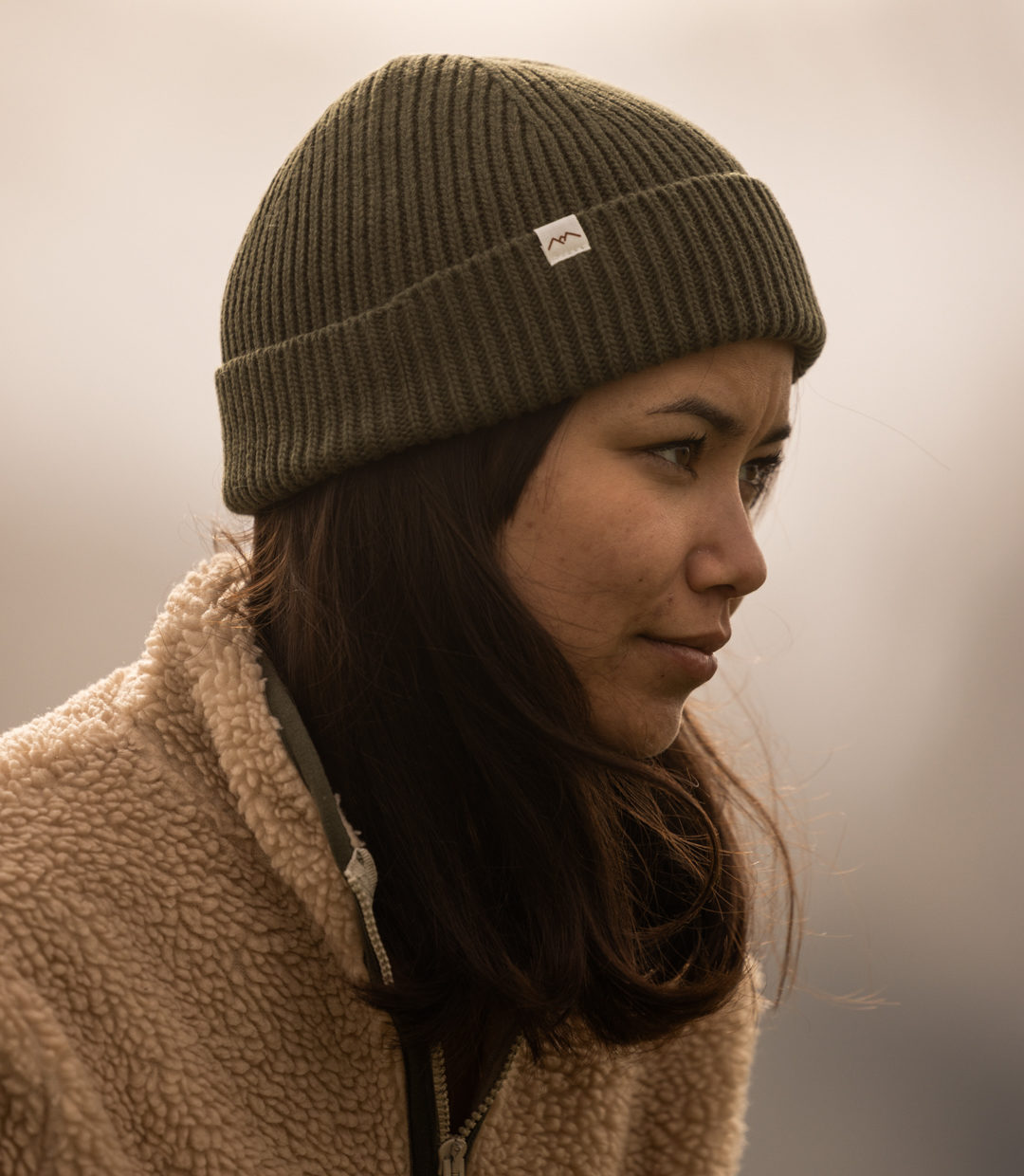 Whateverman Headwear Fisher Merino Mountain Detail 2