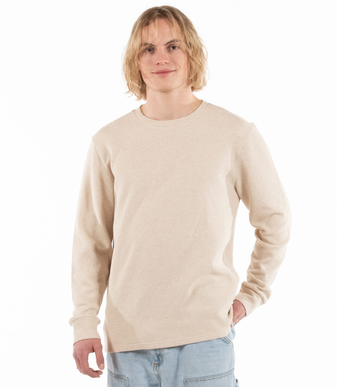 Whateverman Men Waffle Crewneck 1