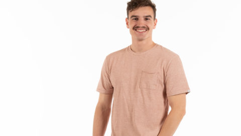 Whateverman Men Logo Stripe Tshirt brown Vorschau