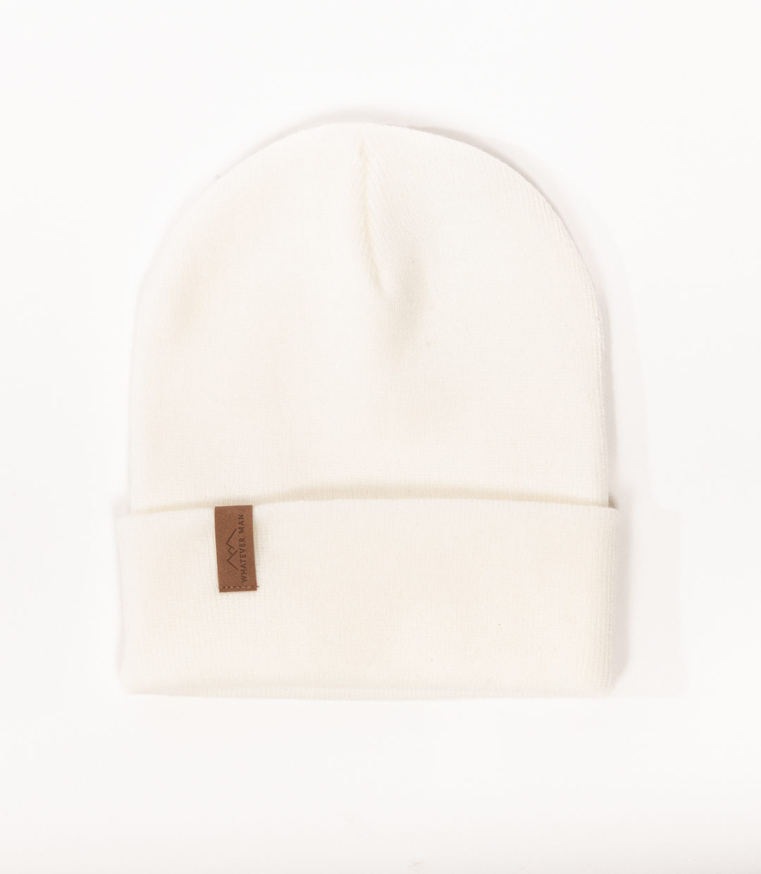 Whatever Man Basic Beanie Logo Leather 3