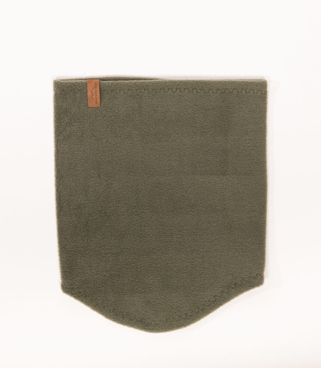 Whatever Man Neckwarmer Logo Leather 4