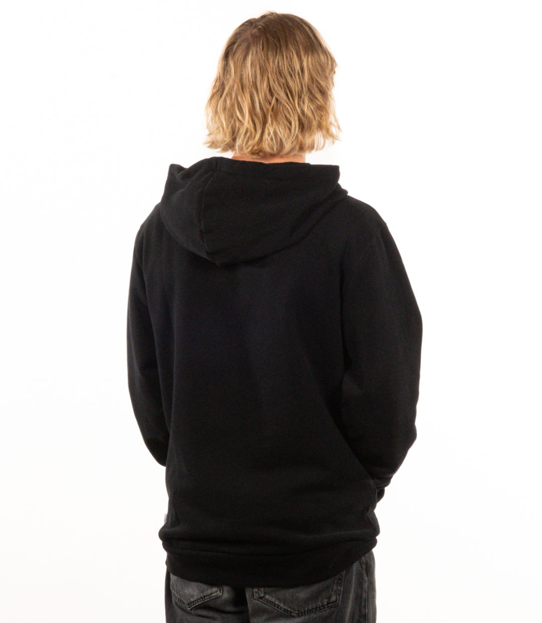 Whateverman Men Logo Patch Hoodie Black 2