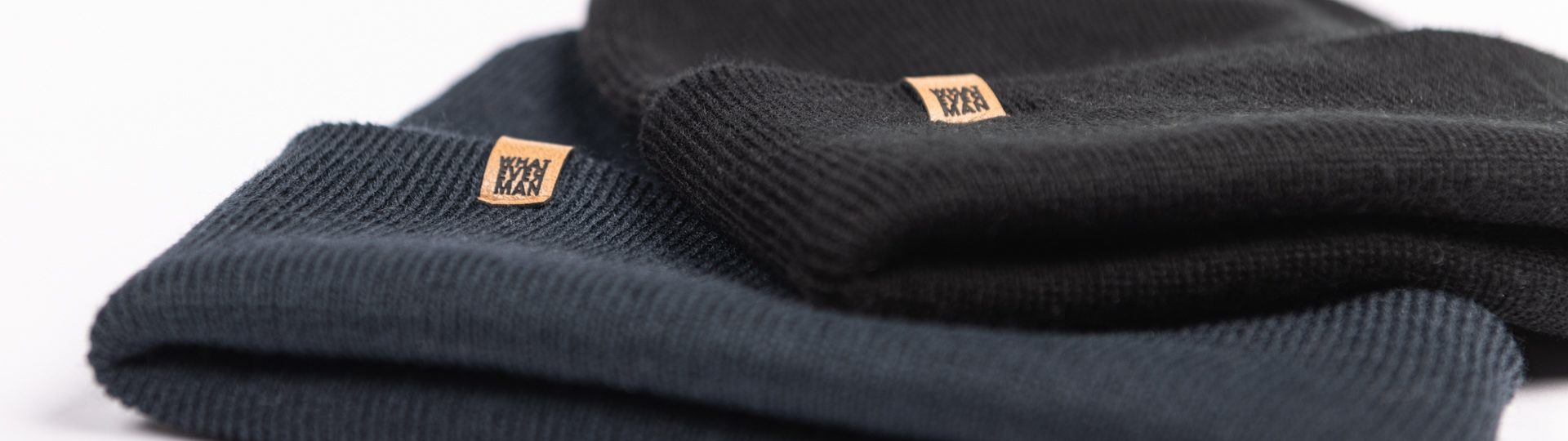 Whatever Man Junior Beanie Classic Leather Header