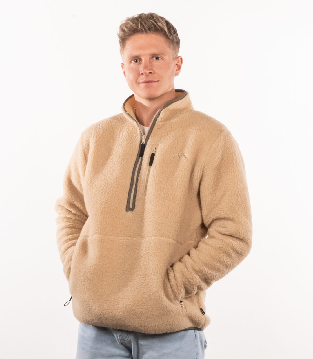 Whatever Man Men Bark Fleece Green 1