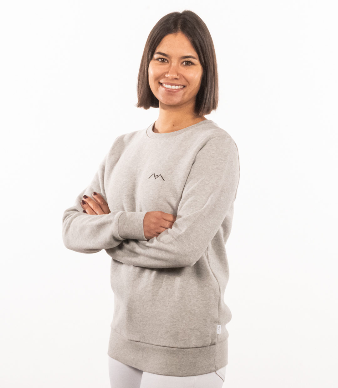 Whatever Man Women Logo Crew grey 1