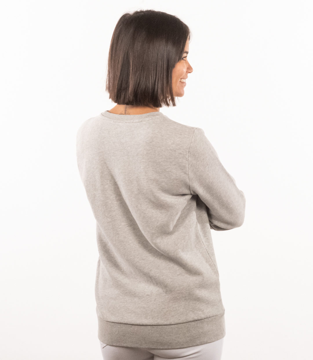 Whatever Man Women Logo Crew grey 2