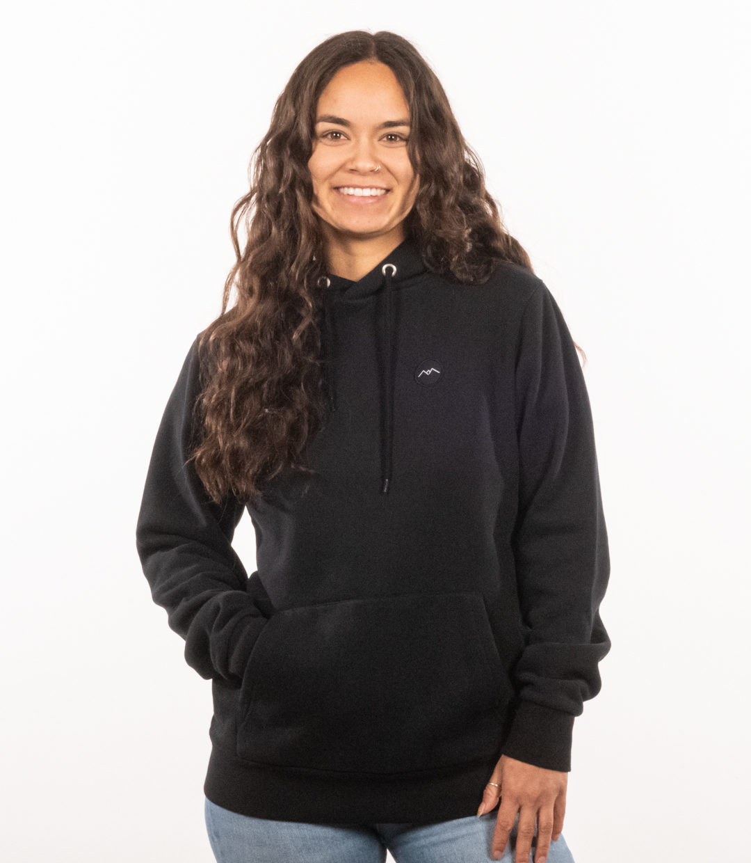 Whatever Man Women Logo Patch Hoodie black 1