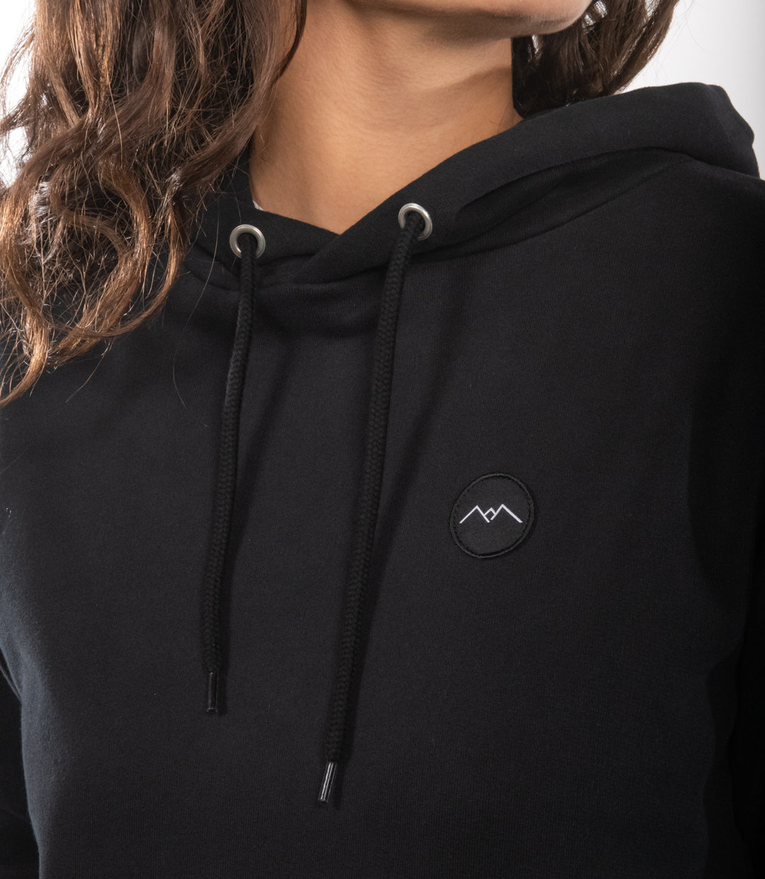 Whatever Man Women Logo Patch Hoodie black Detail 1