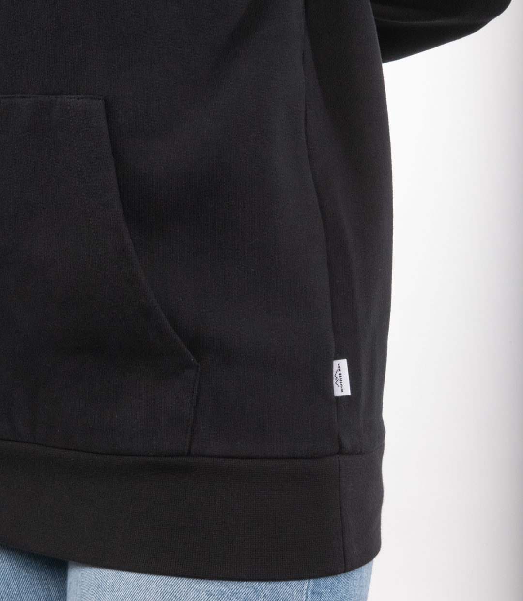 Whatever Man Women Logo Patch Hoodie black Detail 2