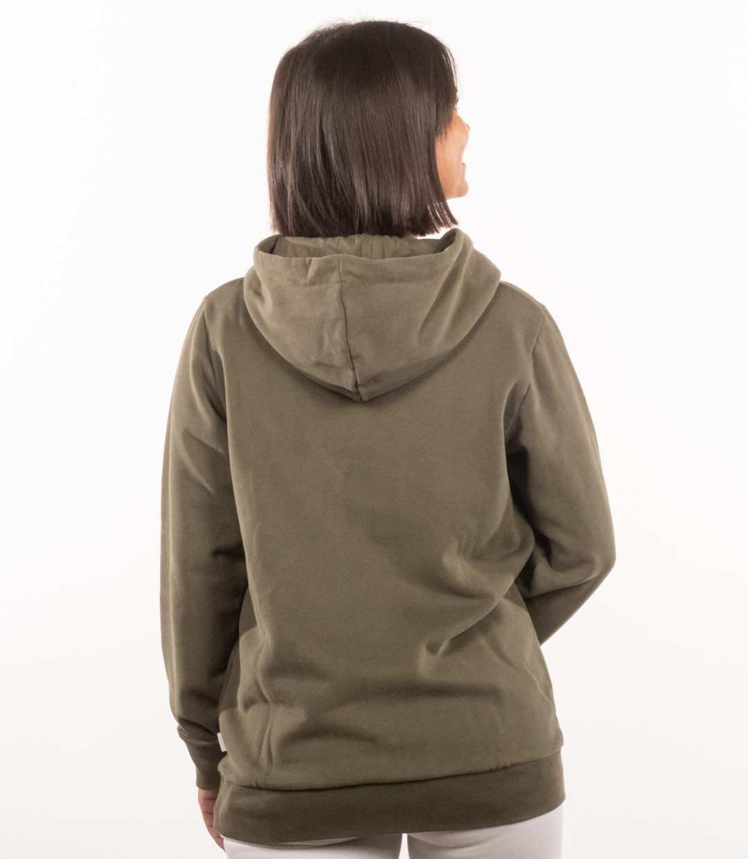 Whatever Man Women Logo Patch Hoodie green 2