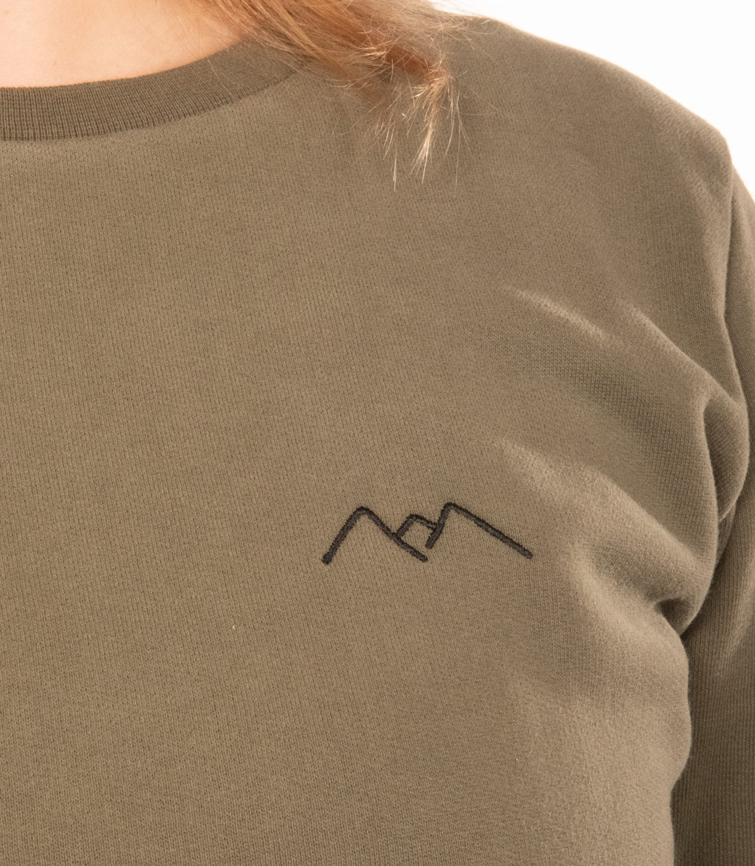 Whateverman Woman Logo Crew Green Detail 1