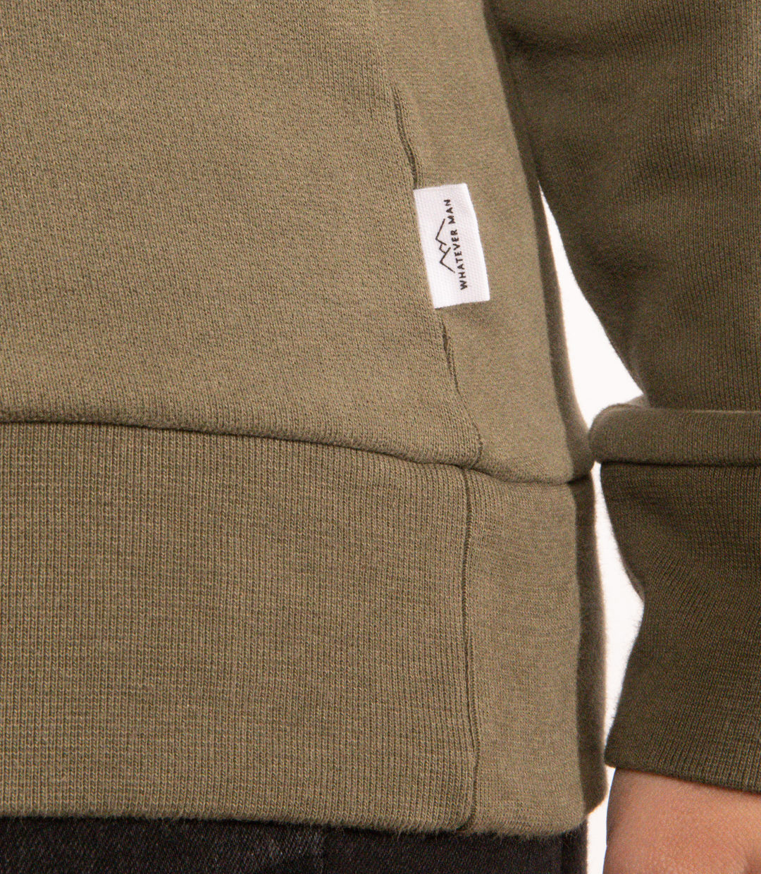 Whateverman Woman Logo Crew Green Detail 2