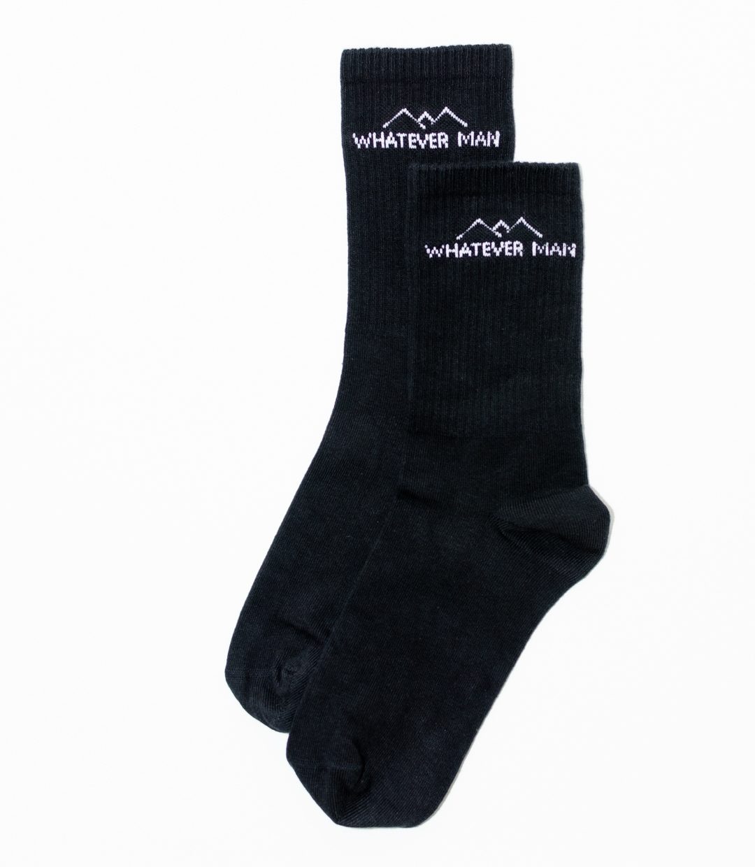 Whatever Man Sock Logo black 1