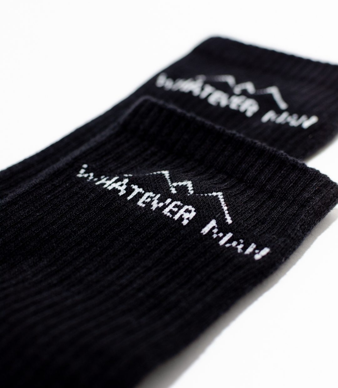 Whatever Man Sock Logo black 2