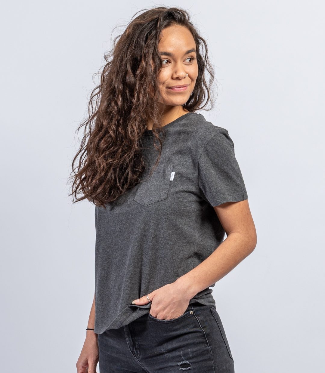 Whatever Man Women Basic Pocket Grey 3