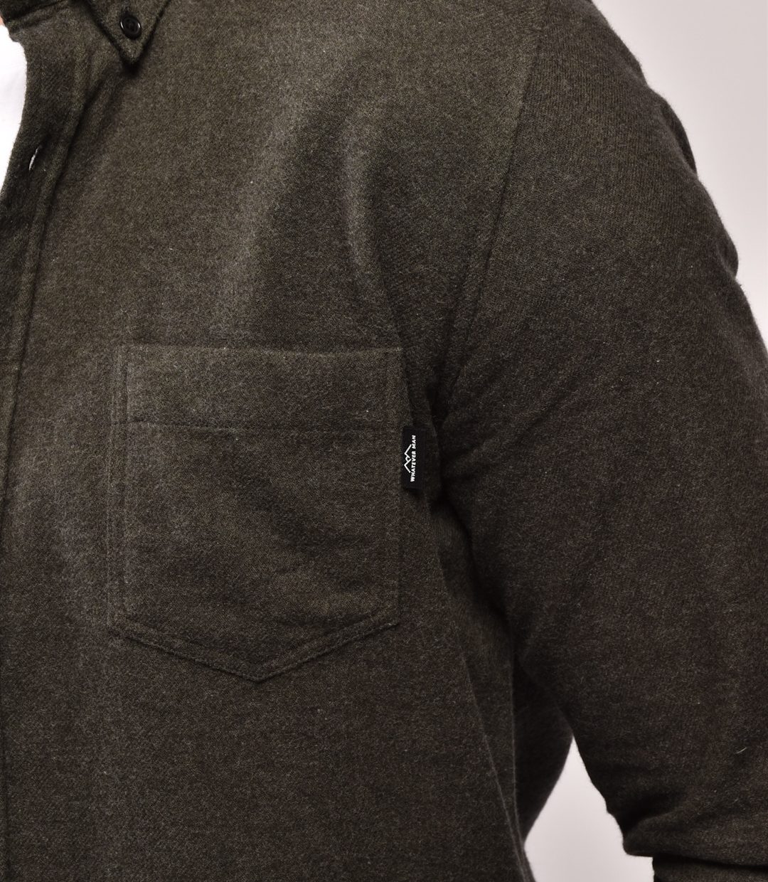 Whatever Man Men Aspen Flannel Grey Detail 3